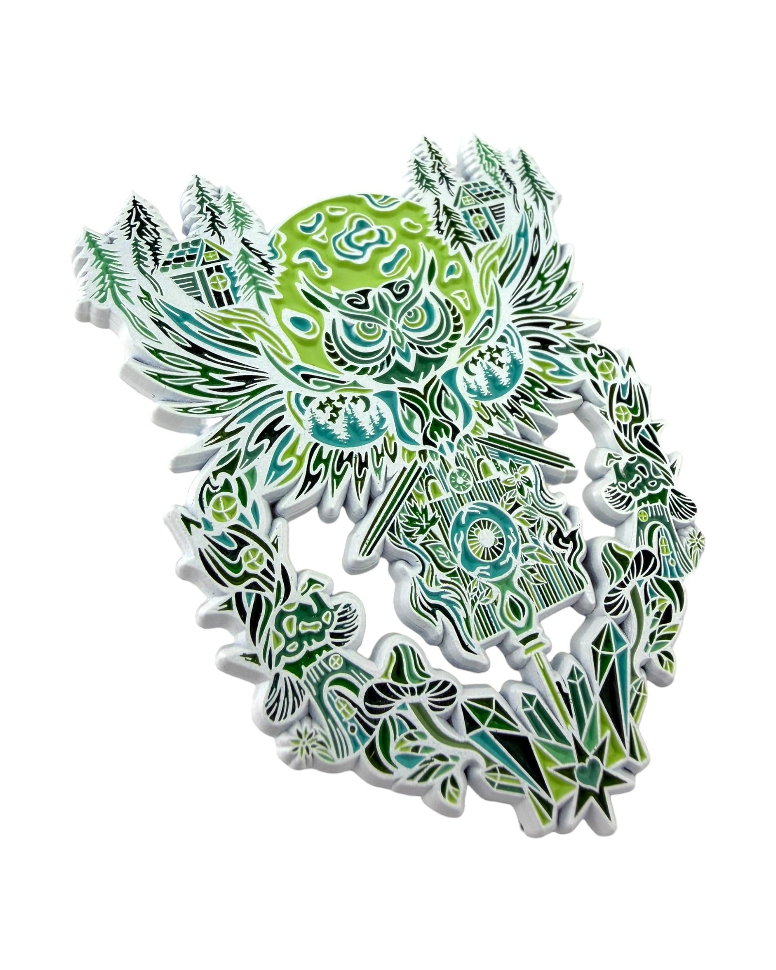 Midnight Guardian Pin - White