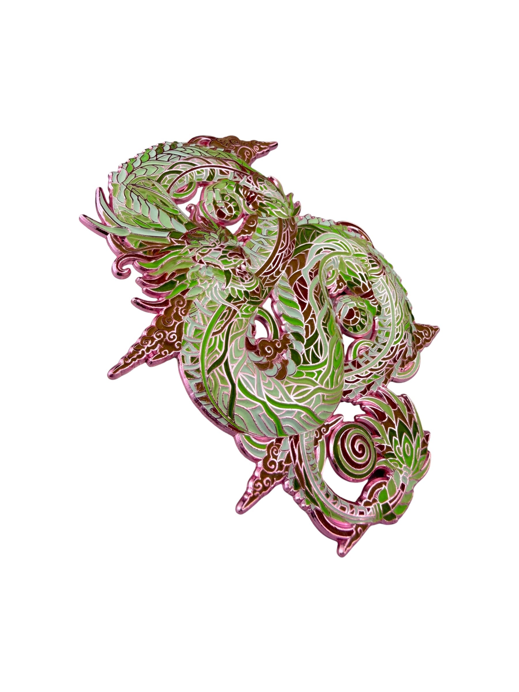 Nimbus Dragon Pin - Pink Anodized