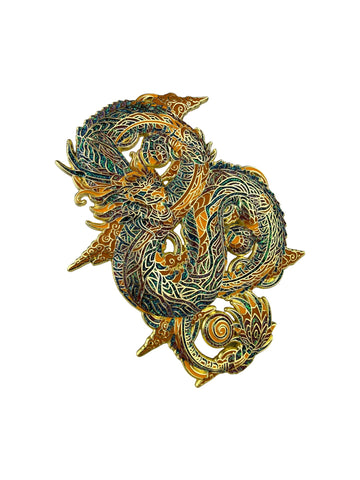 Nimbus Dragon Pin - Gold Anodized