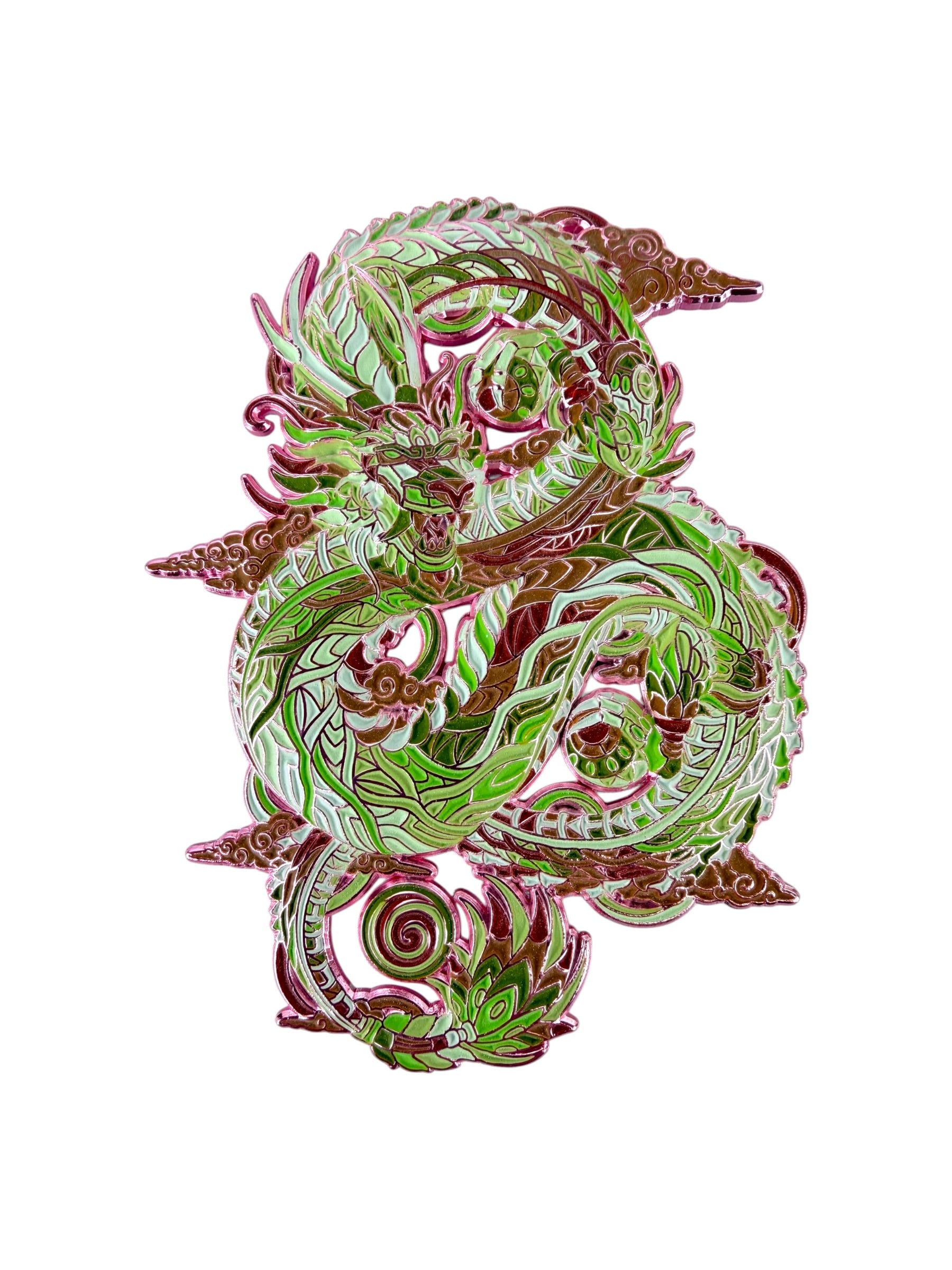 Nimbus Dragon Pin - Pink Anodized