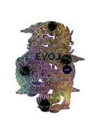 Nimbus Dragon Pin - Rainbow Anodized