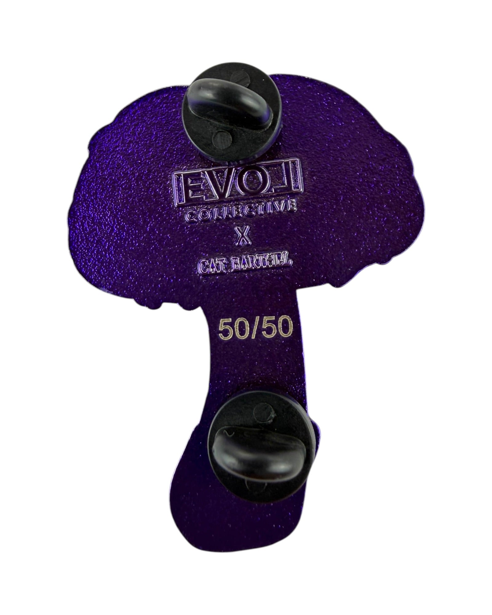 Psilocybin Mushroom Pin - Purple Anodized