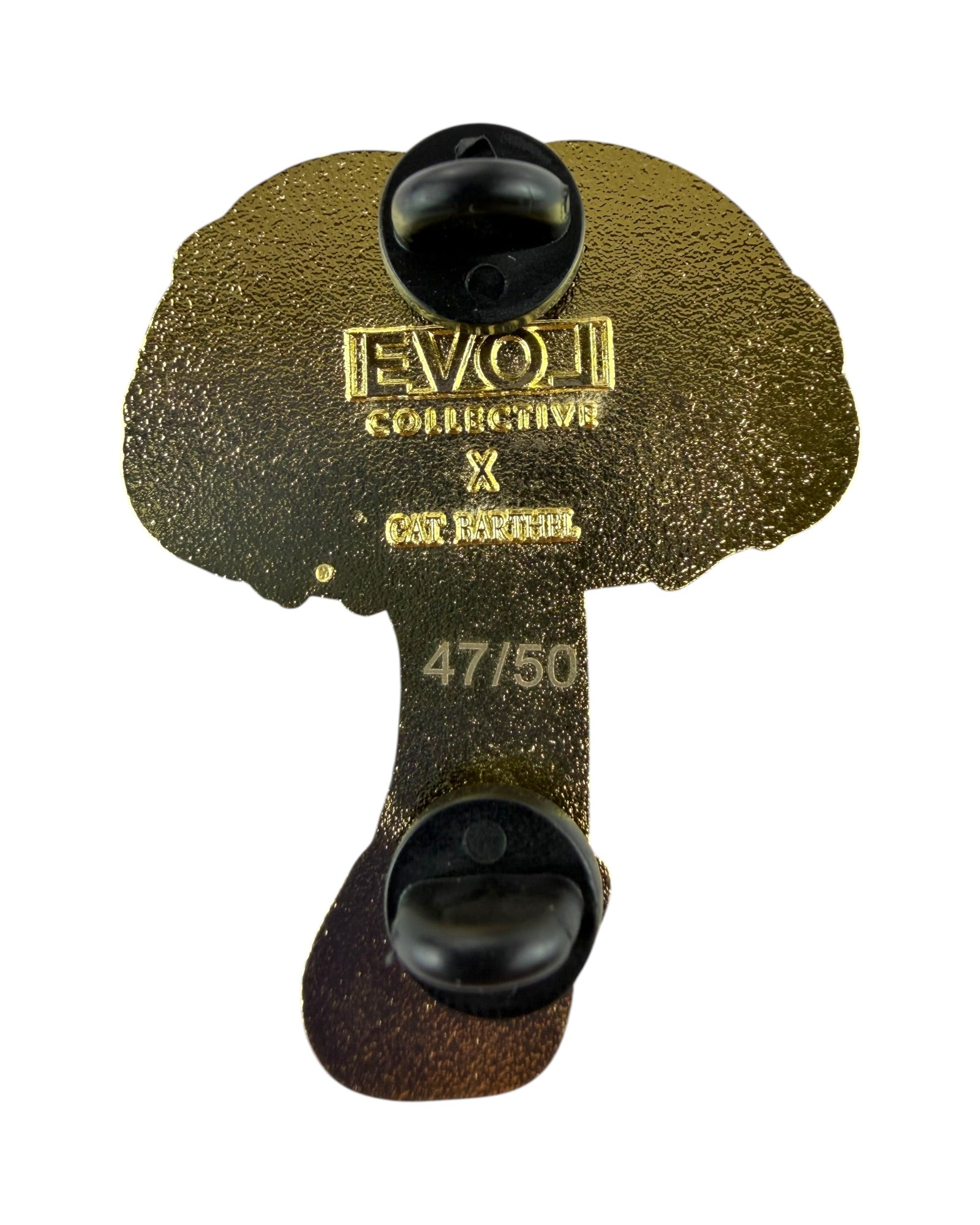 Psilocybin Mushroom Pin - Gold Anodized