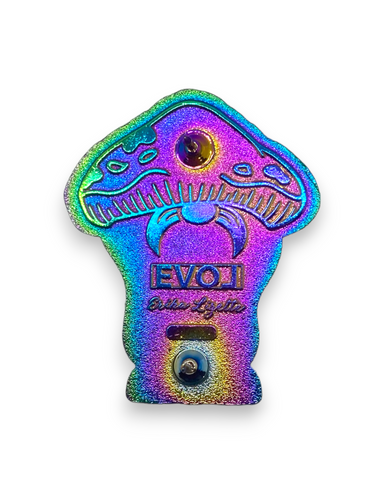 Mushroom Gnome Pin - Anodized/Male