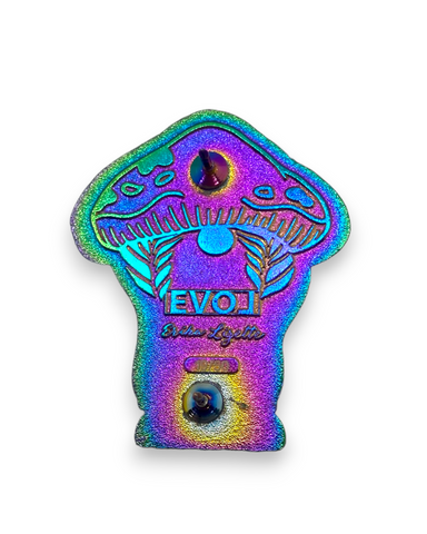 Mushroom Gnome Pin - Anodized/Female