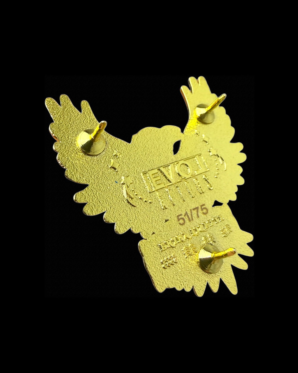 EVOL AFTERS Seer Pin Small - Black & Gold