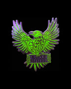 EVOL AFTERS Seer Pin Small - Green & Purple