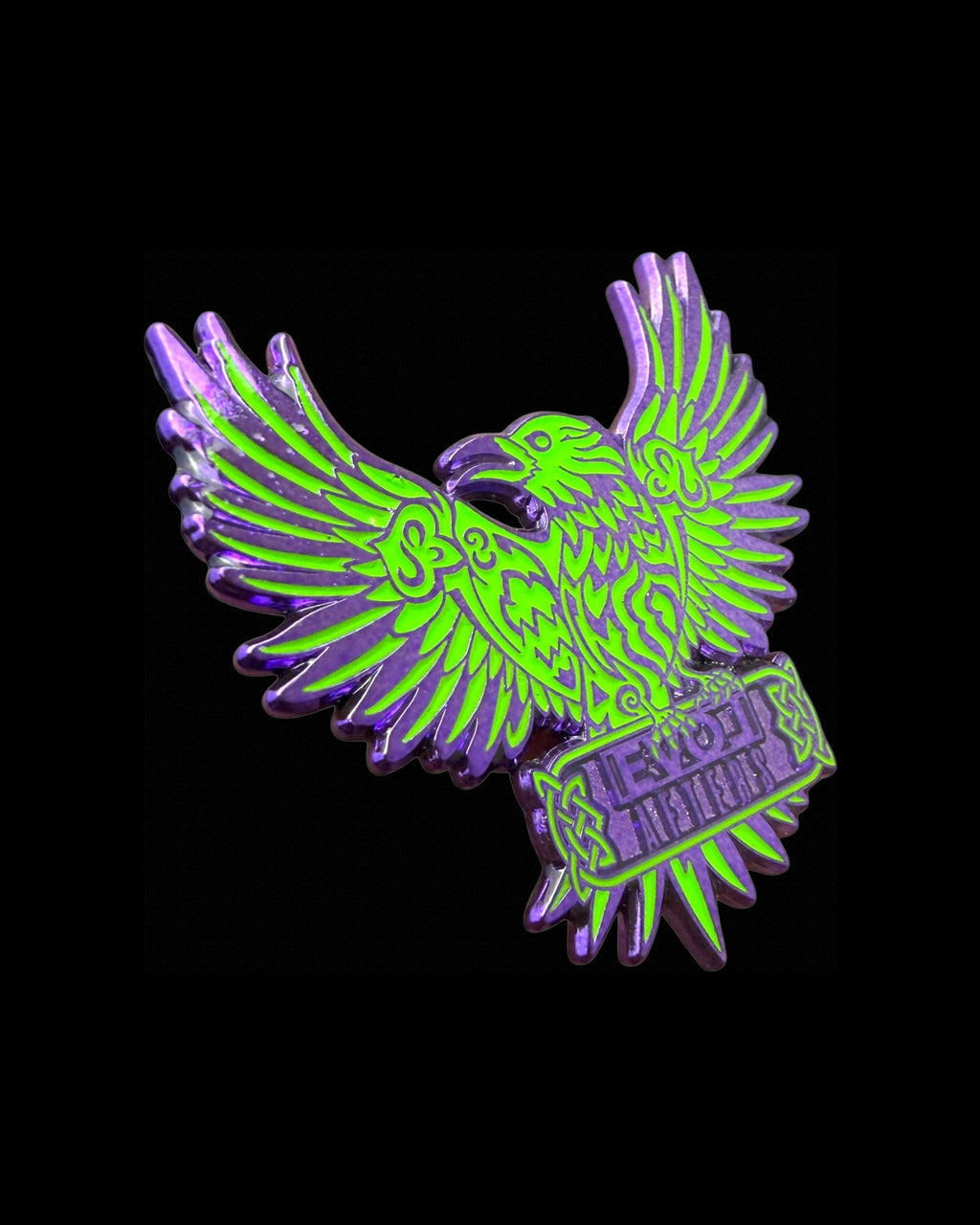EVOL AFTERS Seer Pin Small - Green & Purple