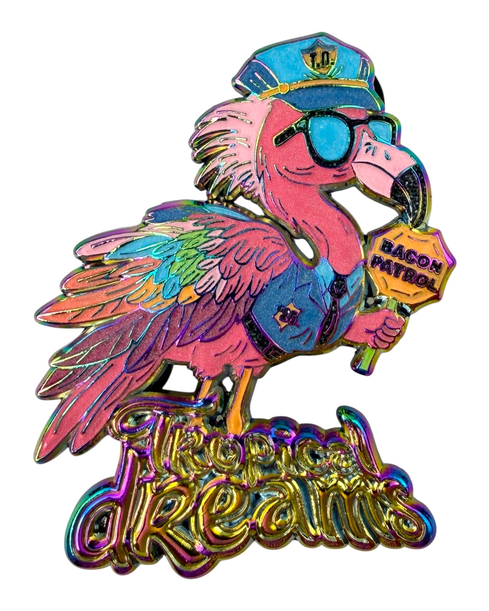 Bacon Patrol Flamingo Pins