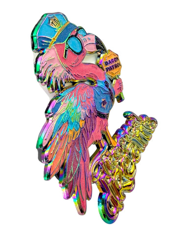Bacon Patrol Flamingo Pins