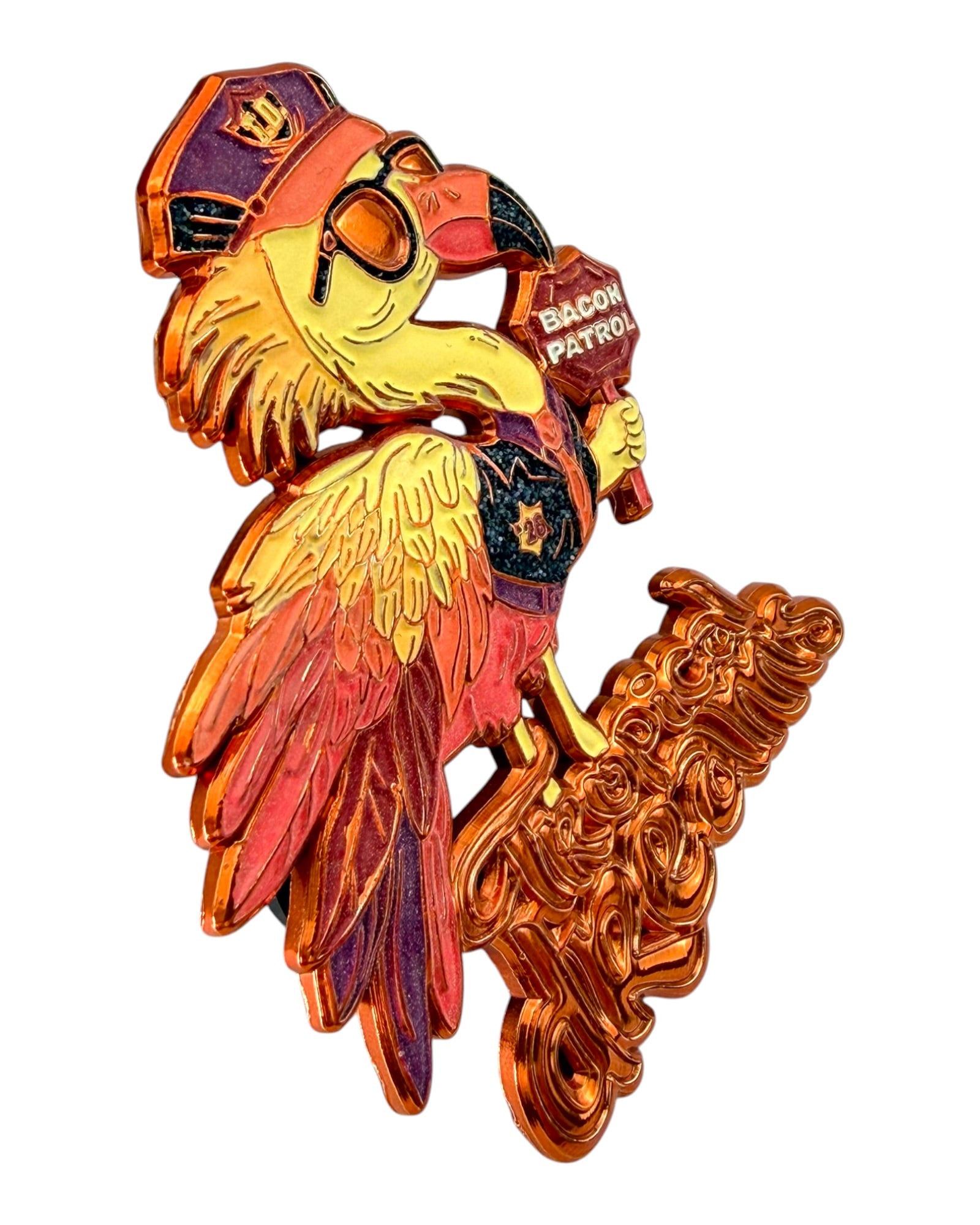 Bacon Patrol Flamingo Pins
