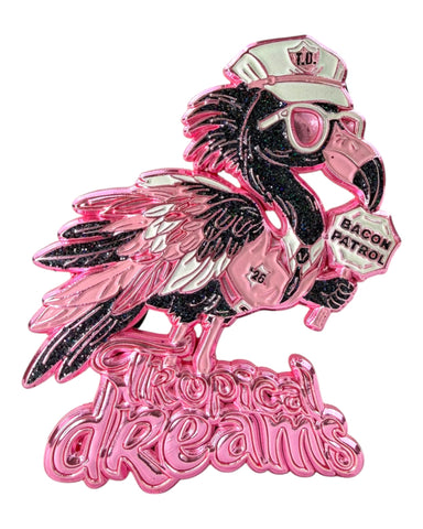 Bacon Patrol Flamingo Pins