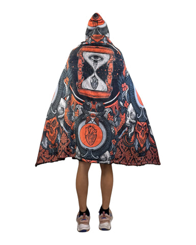 Time Keeper Hooded Blanket