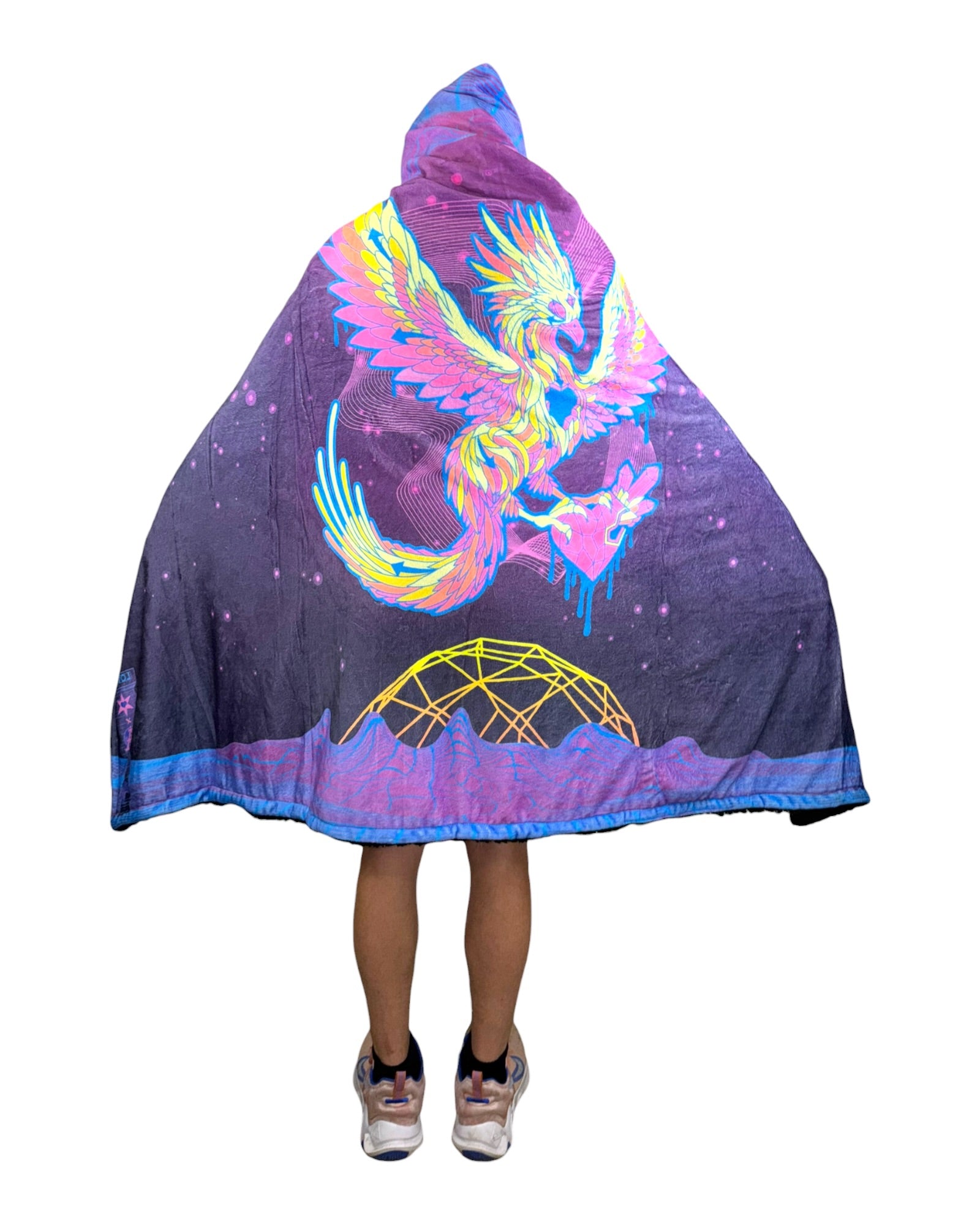 Phoenix Heart Hooded Blanket Main image