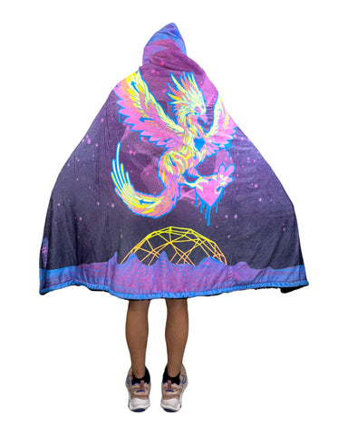 Phoenix Heart Hooded Blanket