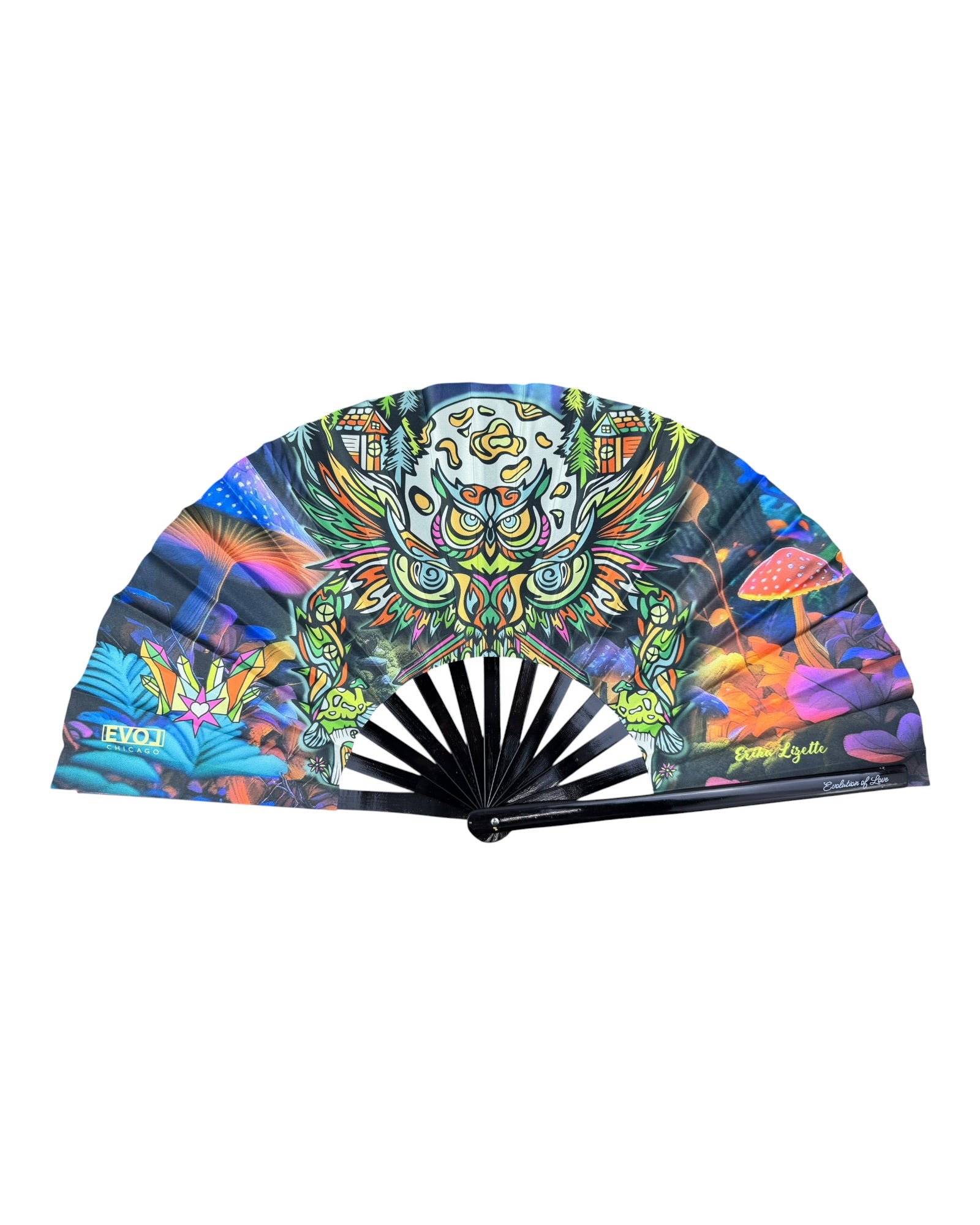 Midnight Guardian Hand Fan