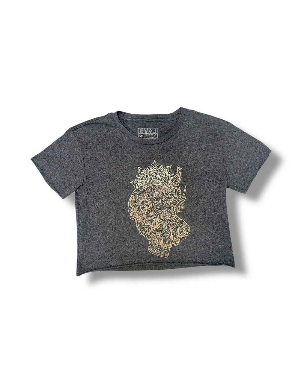 Majestic Sage Elephant Crop Top