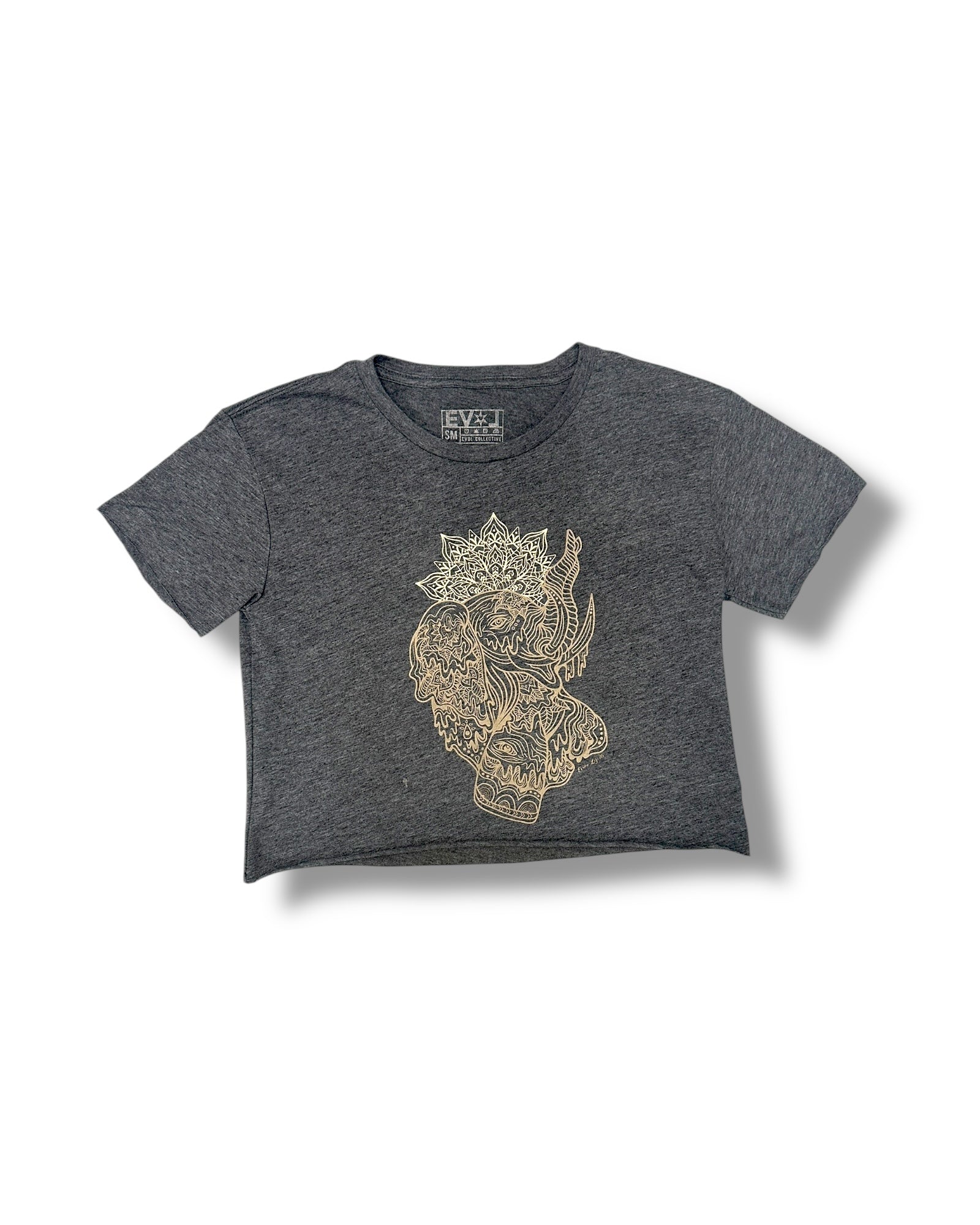 Majestic Sage Elephant Crop Top