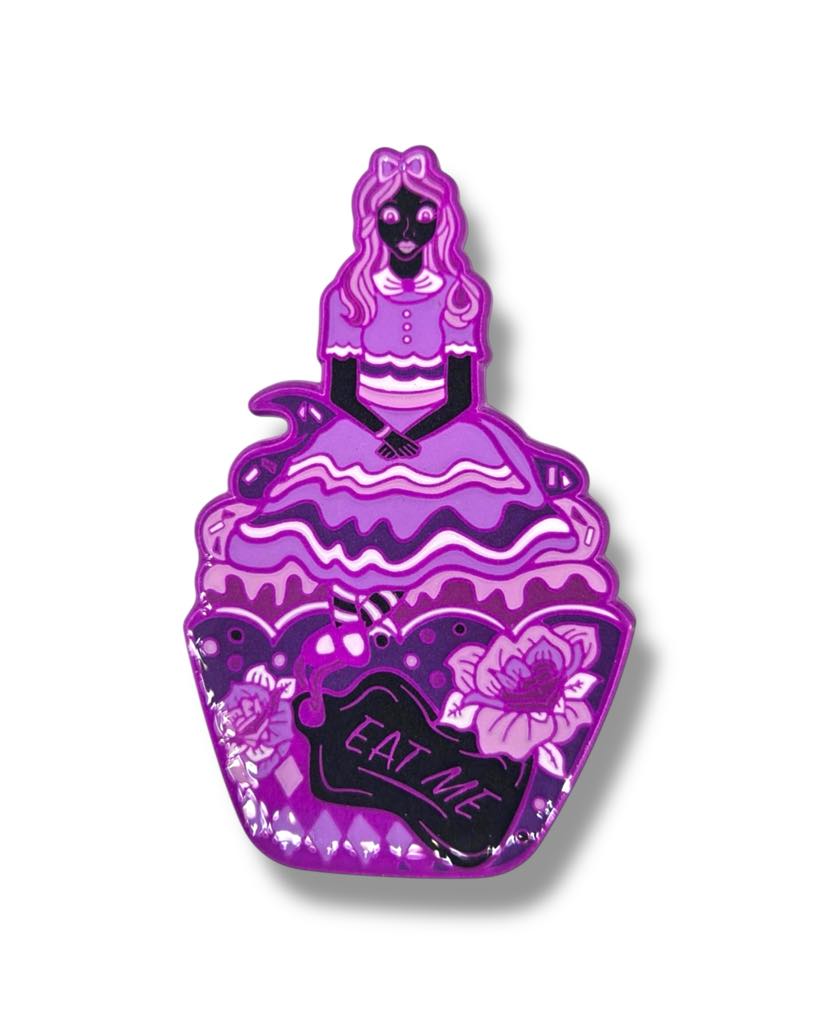 Lost In Wonderland Alice Pin - Purple