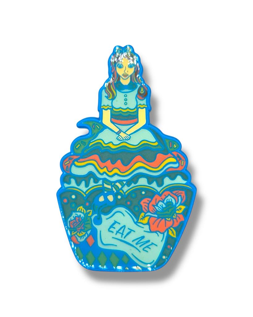 Lost In Wonderland Alice Pin - Blue Main image