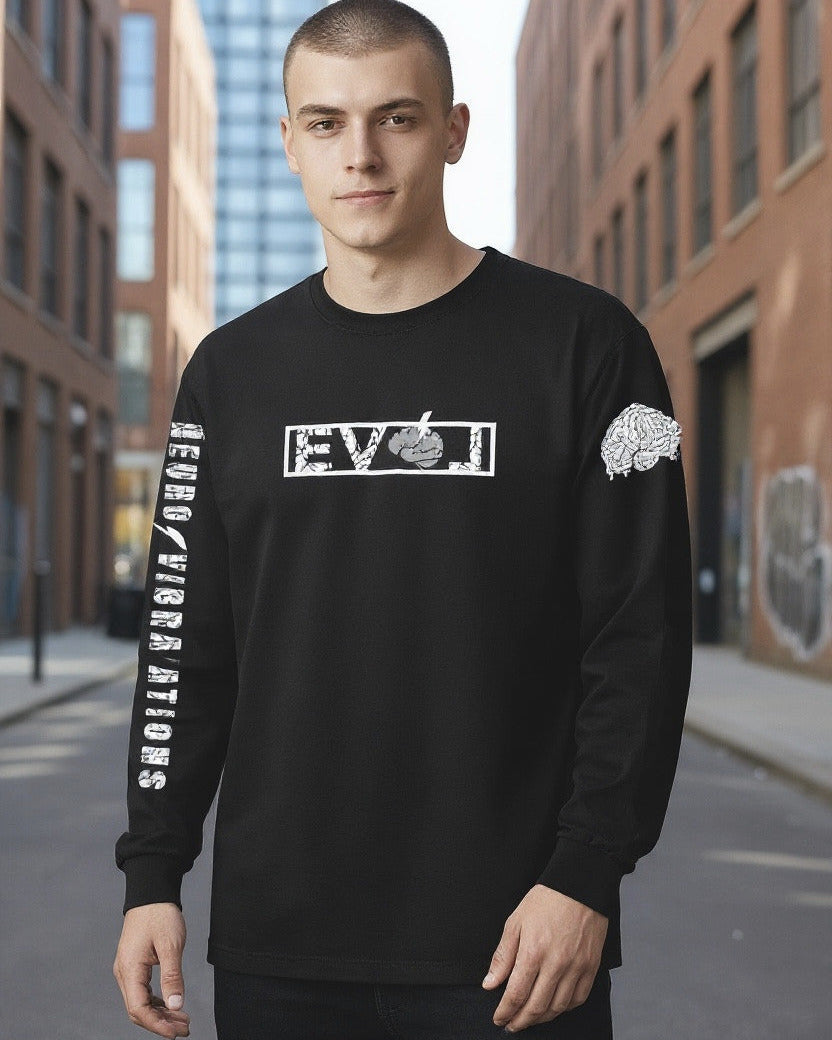 Neuro Vibrations Long Sleeve Cotton T-Shirt*