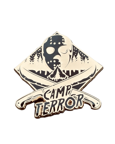 Camp Terror - Blk & Gold Pin
