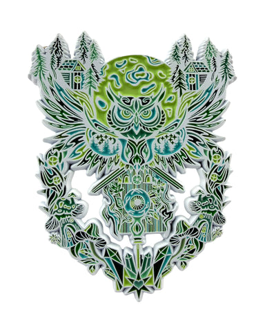 Midnight Guardian Pin - White