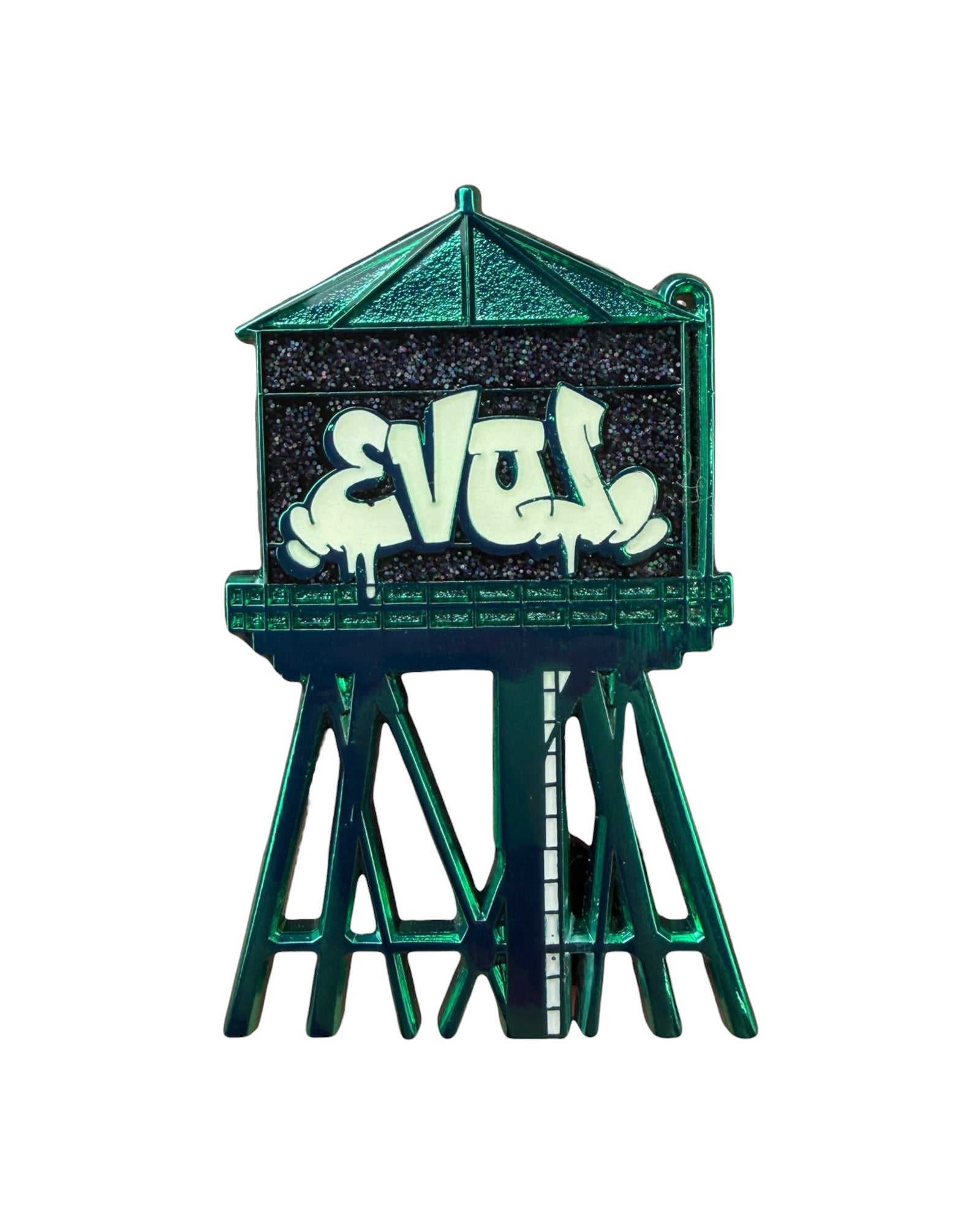 EVOL Chicago Water Tower Pin - Green/Black Main image