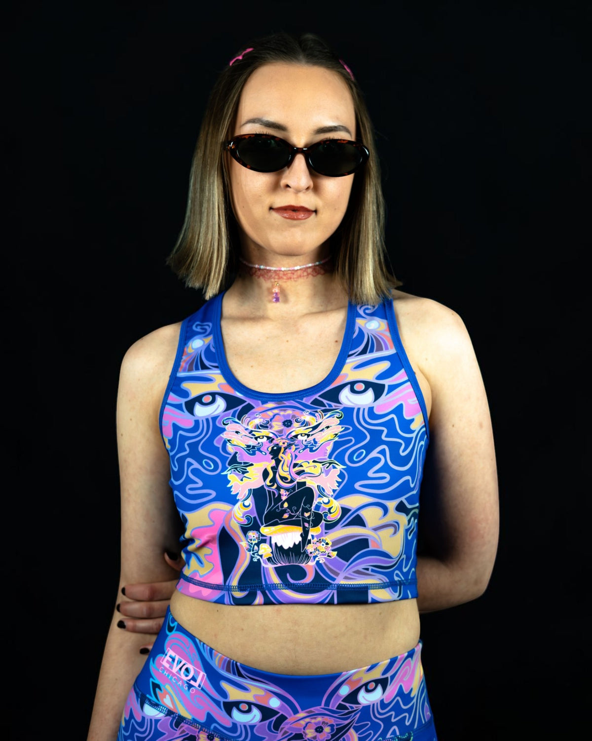 Bass Fairy Sublimated UV Crop Top