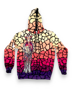 Crystaline Giraffe Zip Up Hoodie