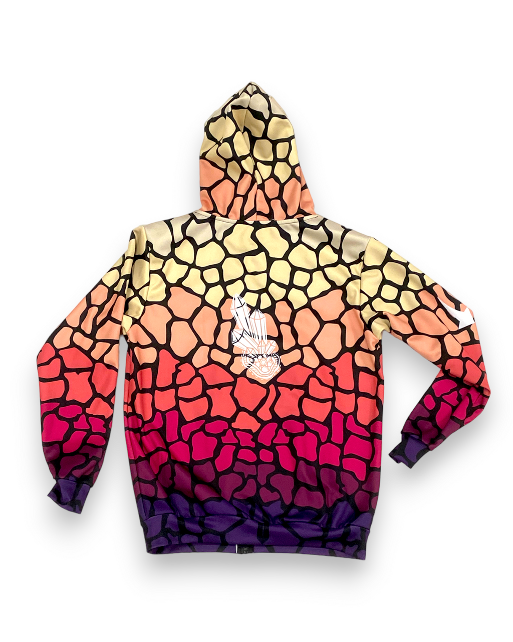 Crystaline Giraffe Zip Up Hoodie