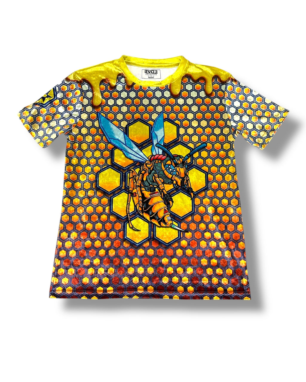 Robotic Wasp Crushed Velvet T-Shirt