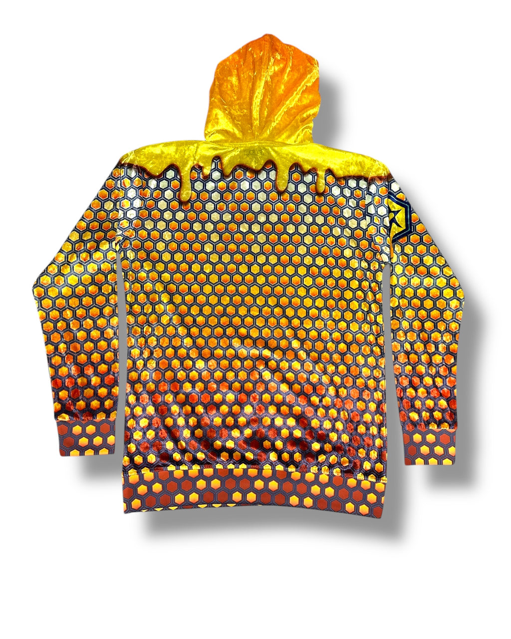 Robotic Wasp Crushed Velvet Hoodie