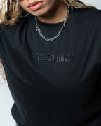 All Black TECHNO Cotton T-Shirt