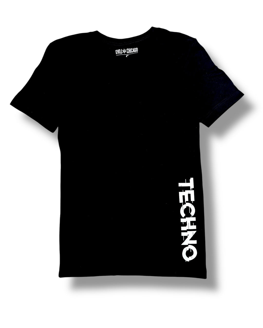 TECHNO Glitch Cotton T-Shirt