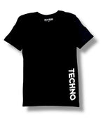 TECHNO Glitch Cotton T-Shirt