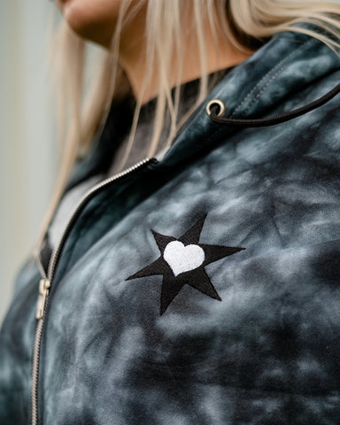 We Love House Music Midnight Tie-Dye Hoodie