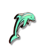 Mini Dolphin Pin - Blue