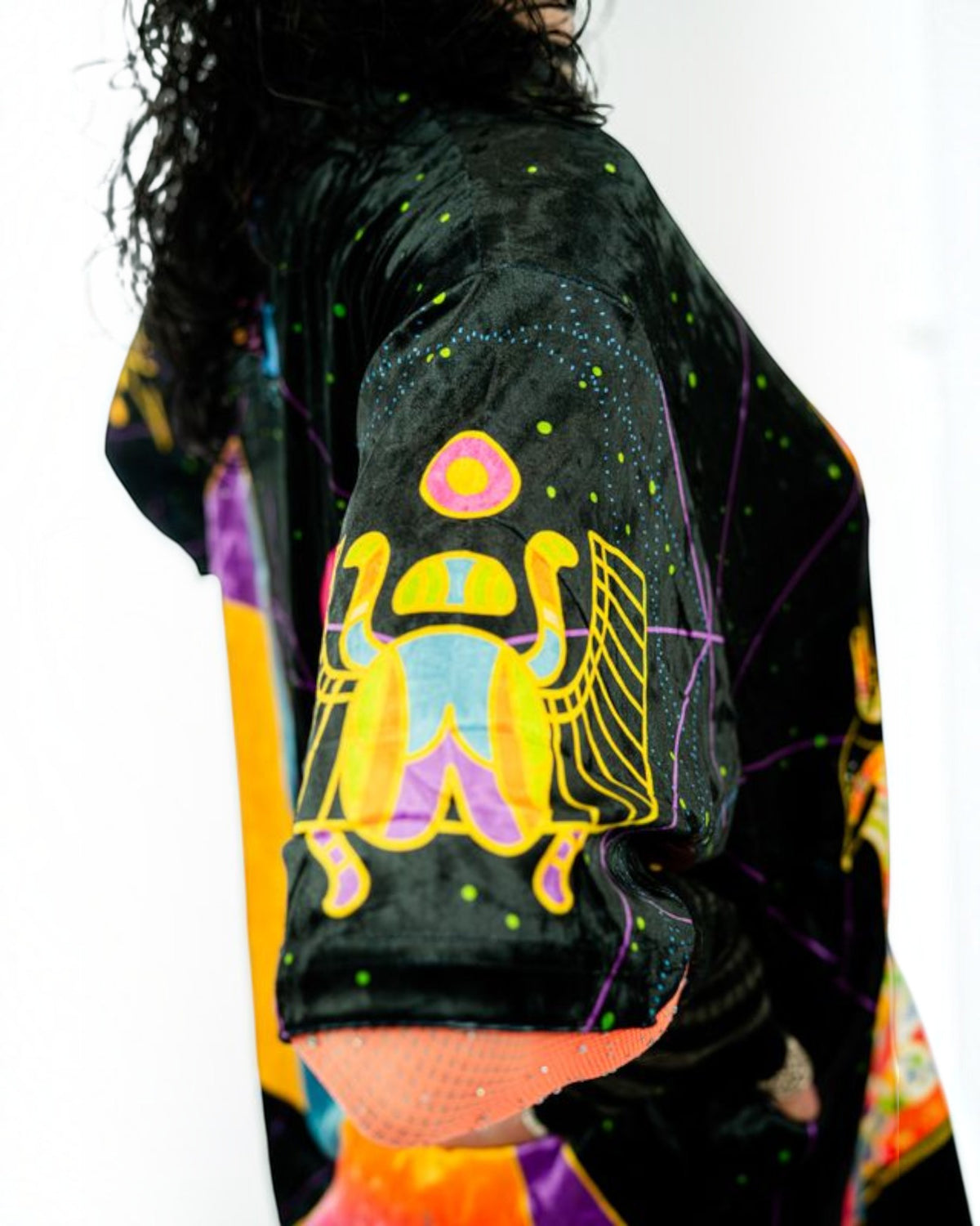 Bastet Amulet Crushed Velvet T-Shirt