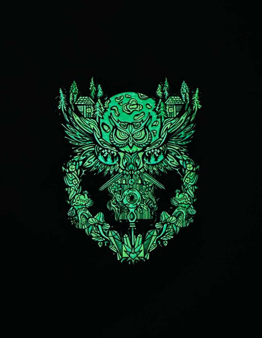Midnight Guardian Pin - Rainbow Anodized