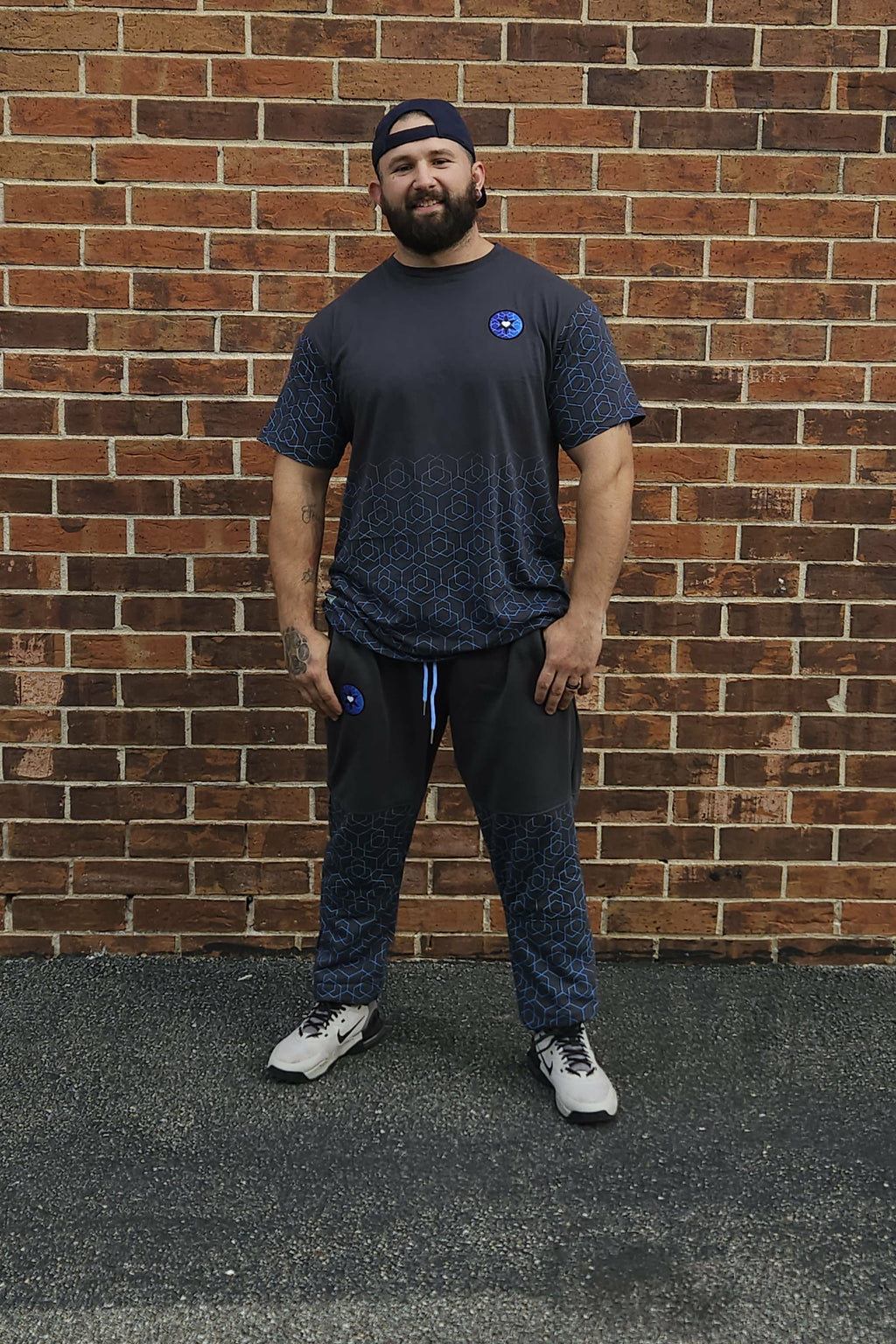 Geo Cotton Joggers