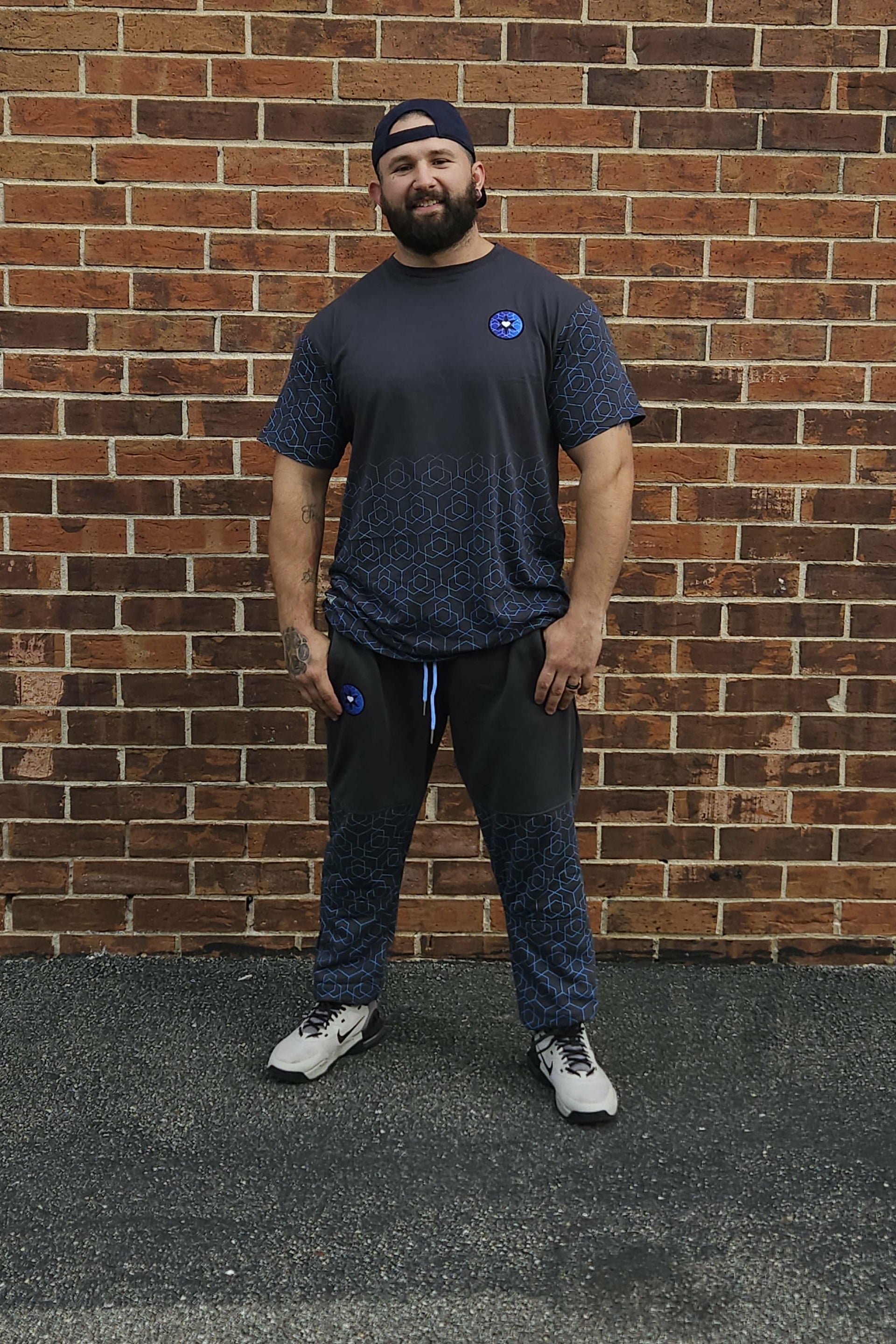 Geo Cotton Joggers