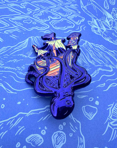 LOST AT SEA PIN - Purple Anodized