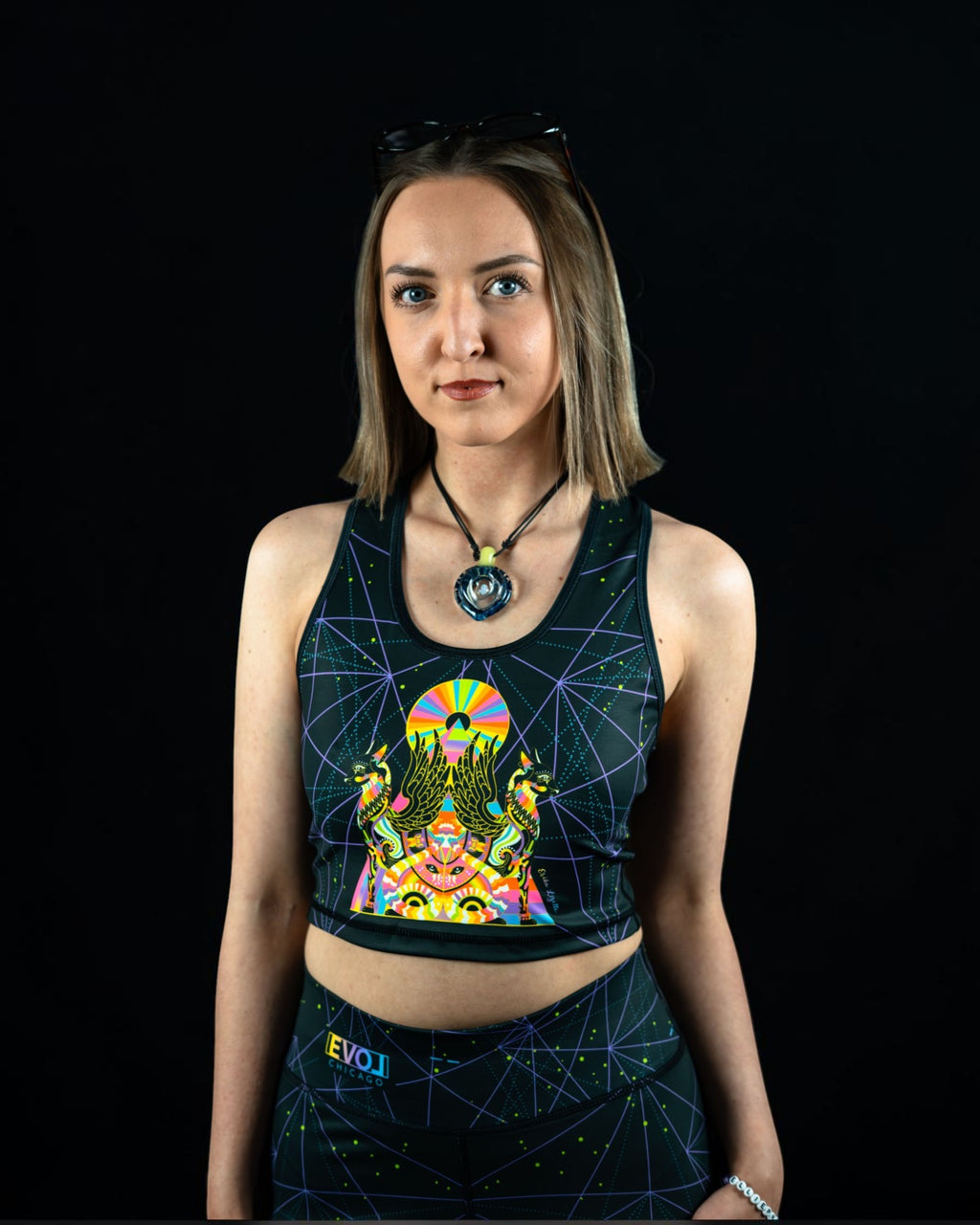 Bastet Amulet Sublimated Crop Top