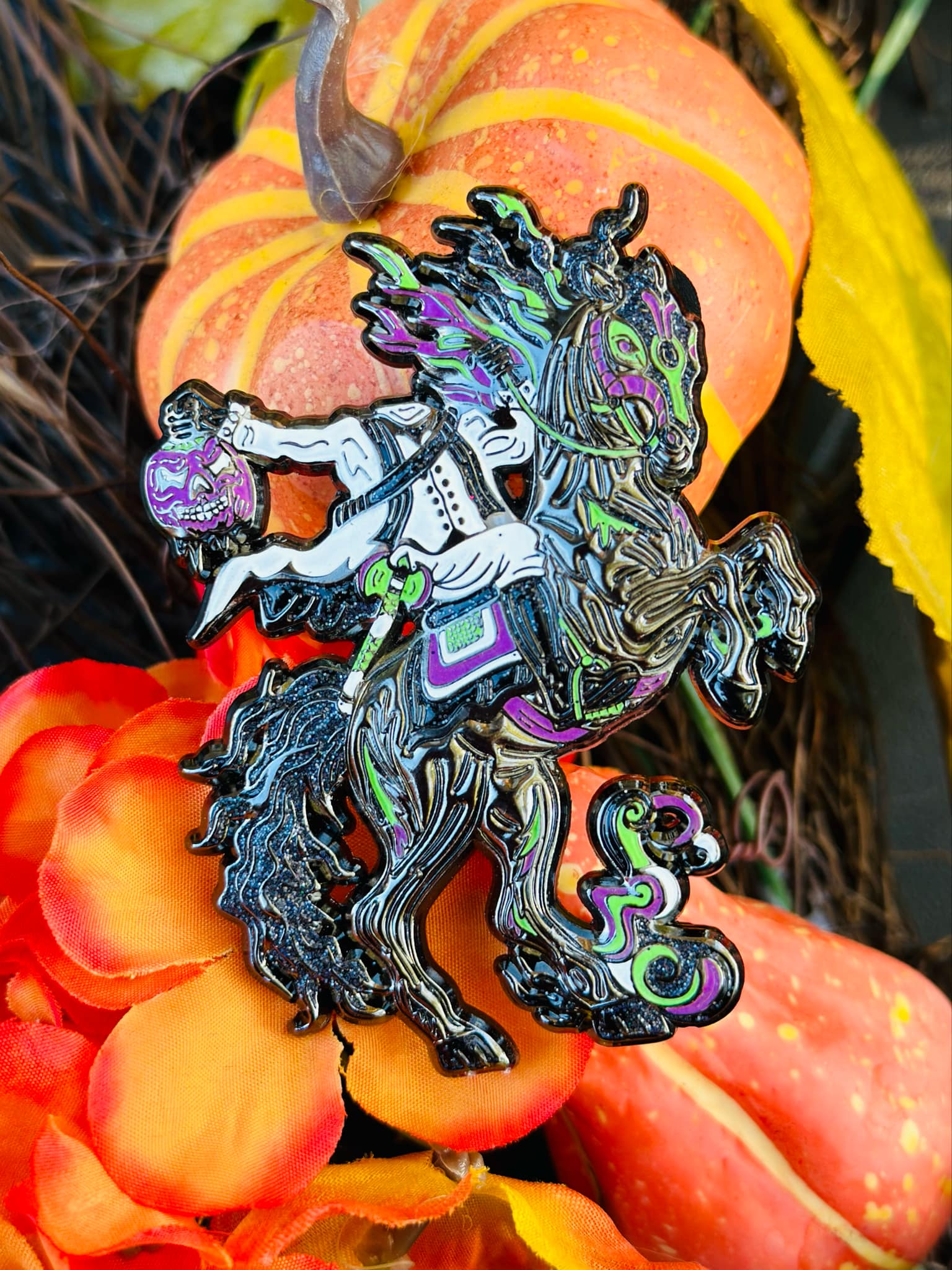 Headless Horseman Pin - Gunmetal