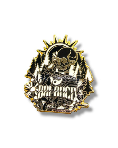 Balance Within Pin - Black and Gold