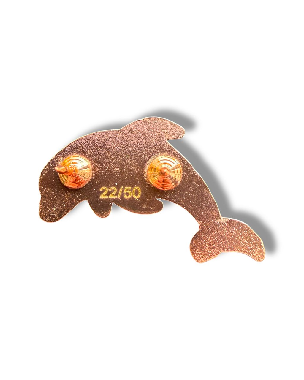 Mini Dolphin Pin - Orange