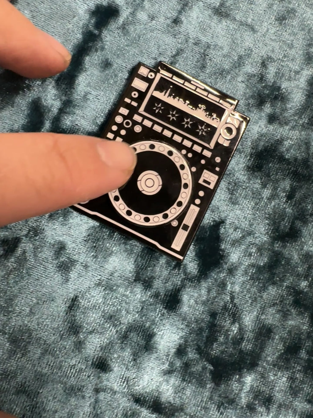 CDJ Pin - Gunmetal BLK