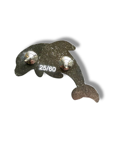 Mini Dolphin Pin - Blue