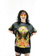 Bastet Amulet Crushed Velvet T-Shirt